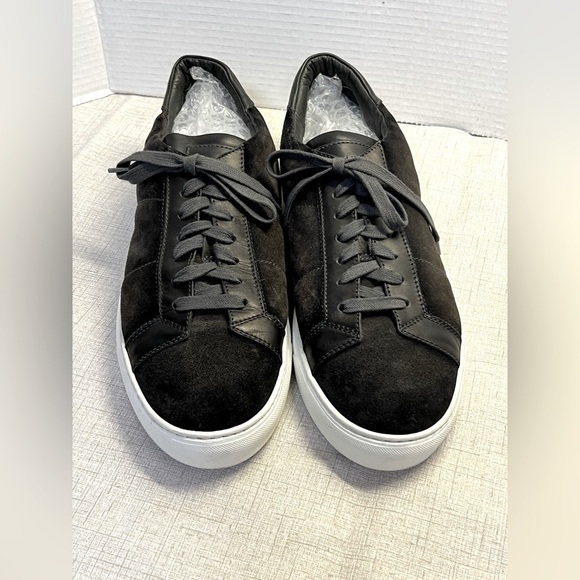 TO BOOT NEW YORK Men’s ALPHA Black suede low‎ top sneaker size 12 - Picture 1 of 6
